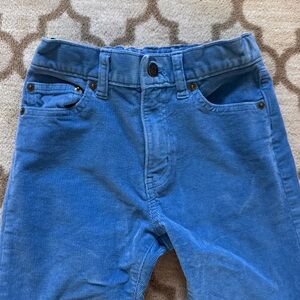 J. Crew Kids Vibrant Blue Corduroy Pants